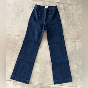 Sezane Le Parisien Jean in color Brut Lavé NWOT size 38